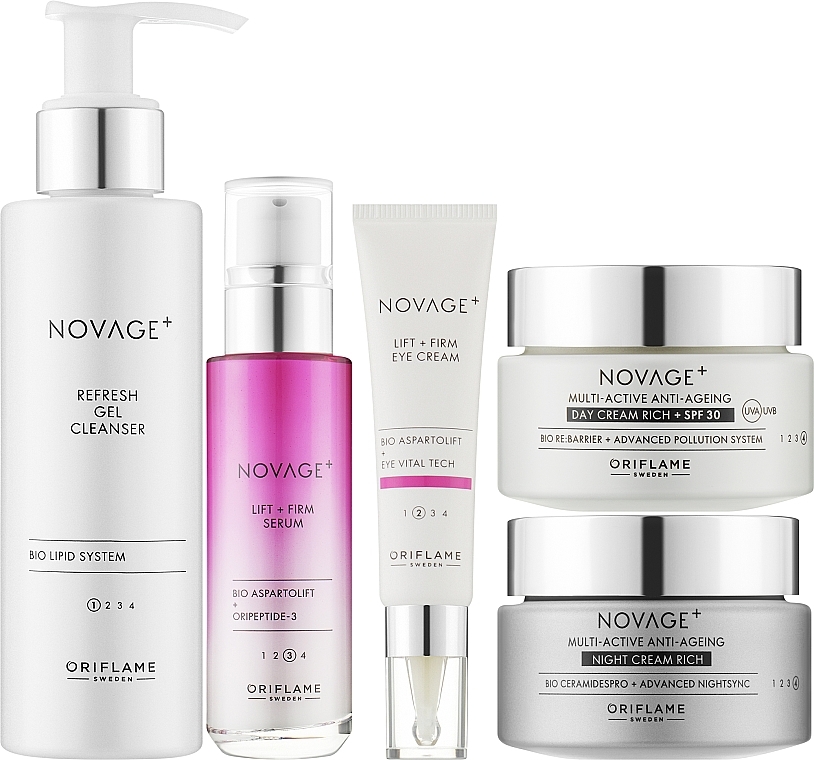 Set, 5 products - Oriflame Novage+ Lift + Firm Rich Formulas — photo N2