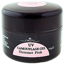 Fragrances, Perfumes, Cosmetics Builder Gel - Naomi UV Camouflage Gel Shimmer Pink