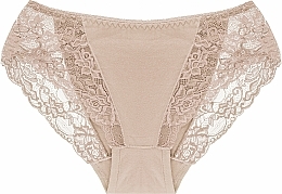 Fragrances, Perfumes, Cosmetics Women Lace Bikini Panties bdm550-009, beige - Moraj