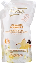 Fragrances, Perfumes, Cosmetics Liquid Cream Soap "Jasmine & Vanilla" - Luksja Jasmine & Vaniila Liquid Soap (doypack)