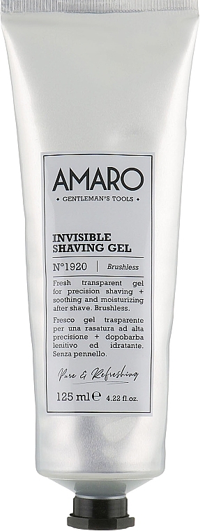 Transparent Shaving Gel - FarmaVita Amaro Invisible Shaving Gel — photo N1