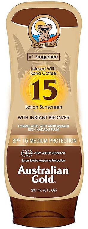 Lotion with Bronzer - Australian Gold Lotion With Bronzer Spf15 — photo N1