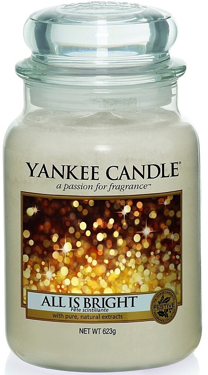 Scented Candle in Jar - Yankee Candle All is Bright — photo N2