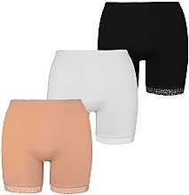 Women's Shorts BDM500-22042-3, with lace, black - Moraj — photo N1