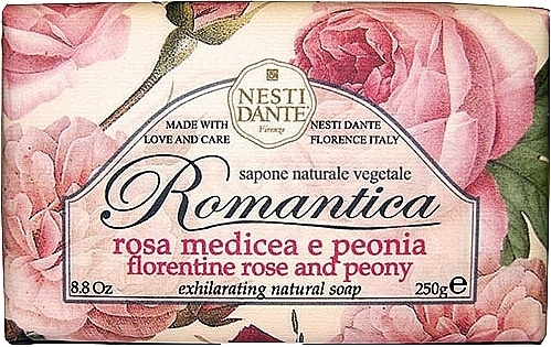 Soap "Florentine Rose and Peony" - Nesti Dante Romantica Soap — photo N1