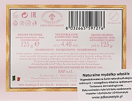 Natural Soap ‘Rose’ - Saponificio Artigianale Fiorentino Botticelli Rose Soap — photo N5