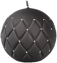 Fragrances, Perfumes, Cosmetics Decorative Candle "Lacquer Ball" black, 10cm - Artman Florence Mat