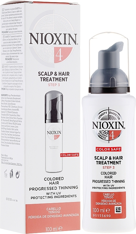 Nourishing Hair & Scalp Mask - Nioxin Color Safe System 4 Scalp Treatment — photo N1