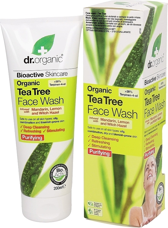 Tea Tree Cleansing Gel - Dr. Organic Tea Tree Face Wash — photo N18