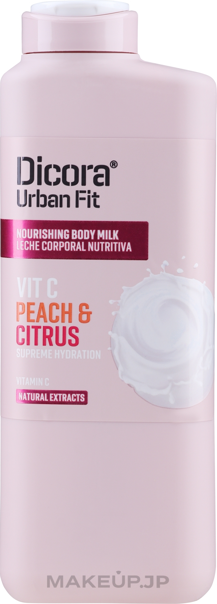 Vitamin C Body Milk "Lemon & Peach" - Dicora — photo 400 ml