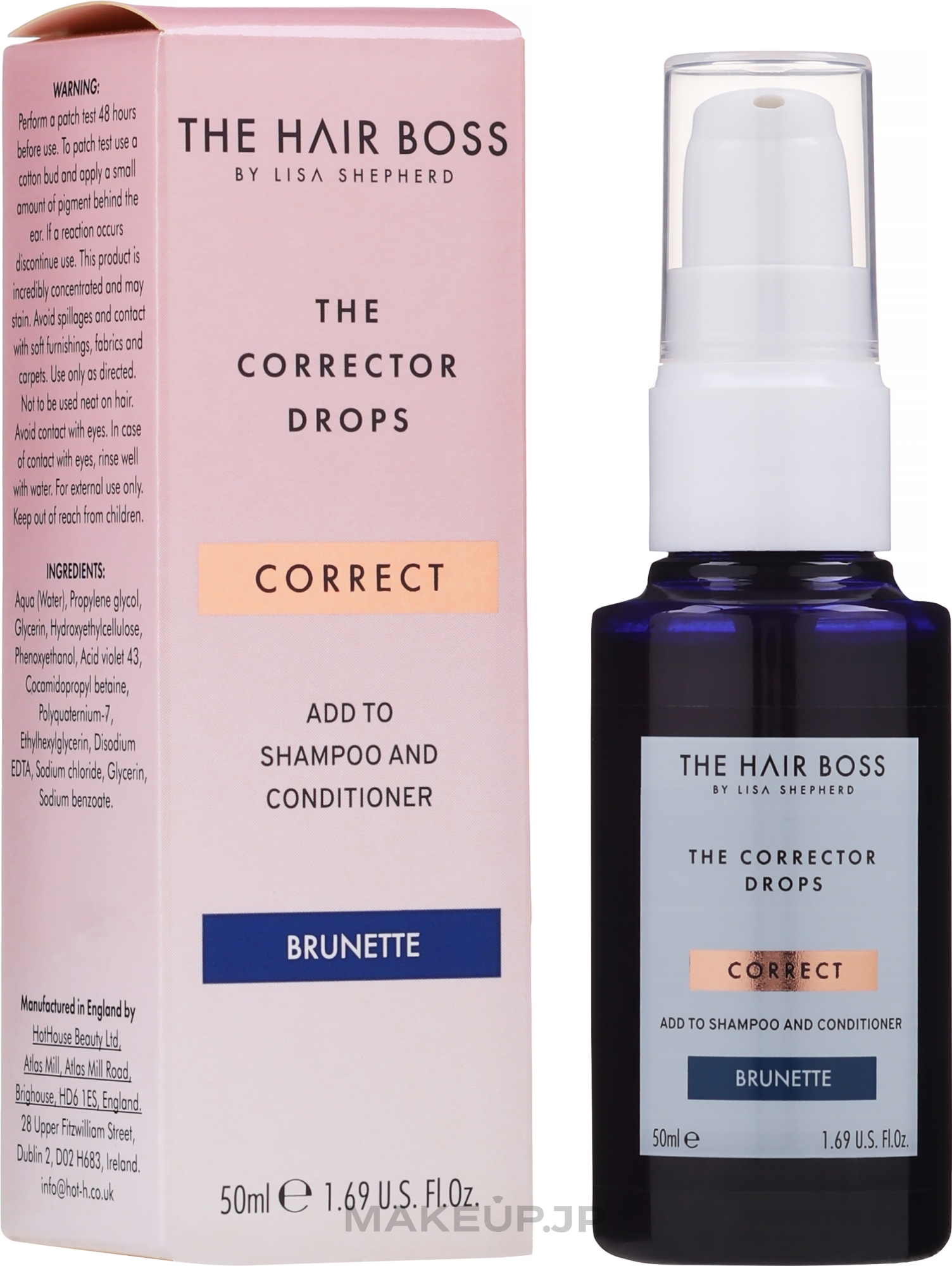 Corrector Drops for Dark Hair - The Hair Boss Brunette Corrector — photo 50 ml