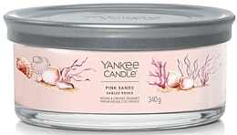 Scented Candle in Glass 'Pink Sands', 5 wicks - Yankee Candle Singnature — photo N2