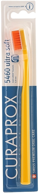 Toothbrush "Ultra Soft", yellow - Curaprox — photo N1