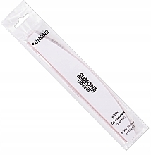 Nail File 180/240, half moon, white - Sunone Nail File — photo N3