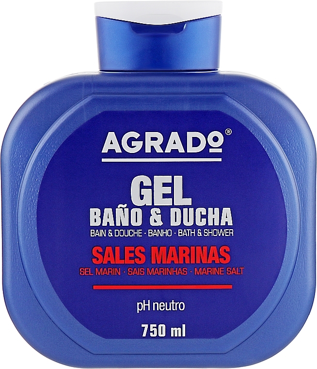 Sea Salt Shower Gel - Agrado Sea Salt Bath Gel — photo N1