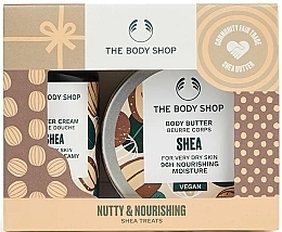 Fragrances, Perfumes, Cosmetics Set - The Body Shop Nutty & Nourishing Shea Treats (sh/cr/60ml + b/butter/50ml)