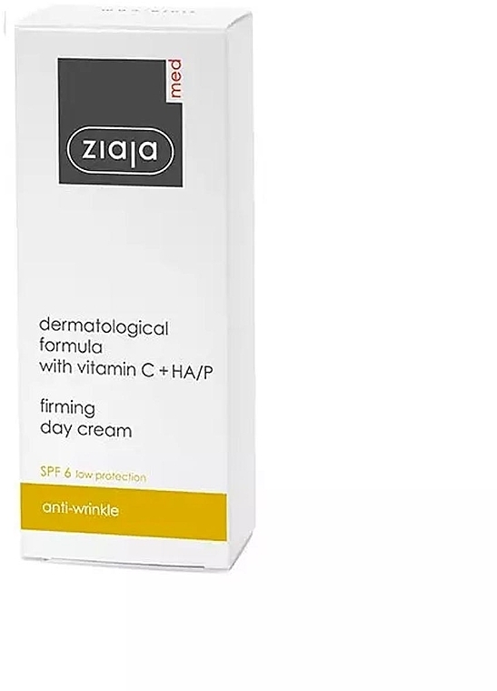 Firming Day Cream with Vitamin C SPF6 - Ziaja Med Antioxidant Firming Day Cream — photo N2