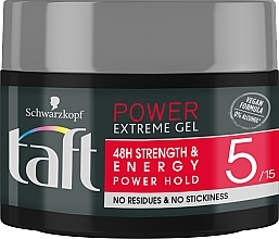 Fragrances, Perfumes, Cosmetics Power Extreme Hair Gel, hold 5 - Taft
