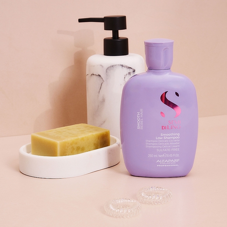 Smoothing Shampoo - Alfaparf Semi di Lino Smooth Smoothing Shampoo — photo N5