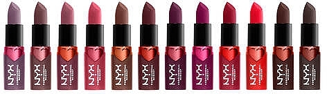 Set - NYX Professional Makeup Matte Lipstick Gift Set Vault (lipstick/12x1,3g) — photo N3
