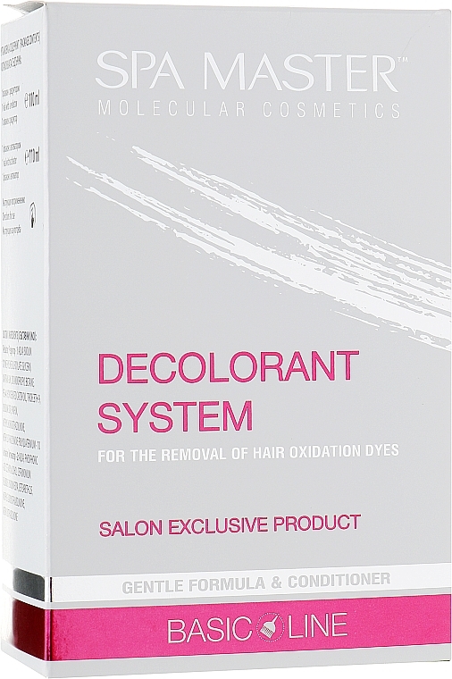 Hair Decolorant System - Spa Master Decolorant System Gentle Formula & Conditioner — photo N1