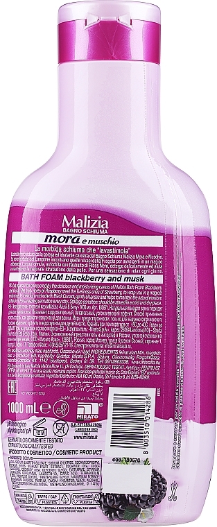 Musk & Berry Bath Foam - Malizia Bath Foam Musk & Berries — photo N4