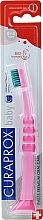 Toothbrush for Kids Curakid, pink with green bristles - Curaprox — photo N1