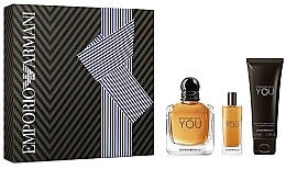 Fragrances, Perfumes, Cosmetics Giorgio Armani Emporio Armani Stronger With You - Set (edt/100ml + edt/15ml + sh/gel 75ml)