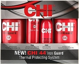 Fragrances, Perfumes, Cosmetics Set - CHI 44 Iron Guard Thermal Protecting System (shm/355ml + cond/355ml + spray/74g + spray/59ml)