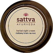 Fragrances, Perfumes, Cosmetics Herbal Night Cream - Sattva Ayurveda Herbal Night Cream