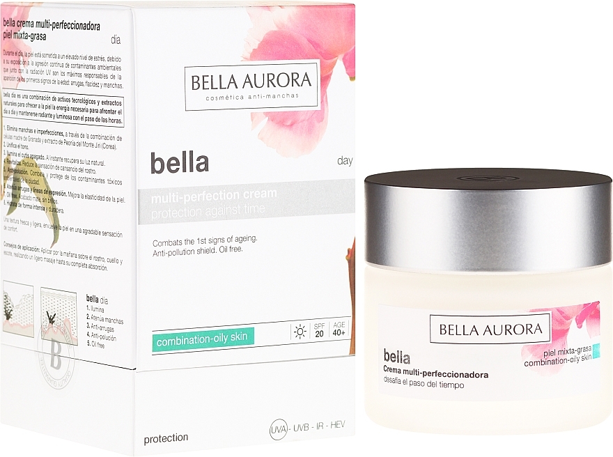 Combination and Oily Skin Cream - Bella Aurora Multi-Perfection Day Cream Combination/Oily Skin — photo N1