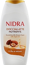 Fragrances, Perfumes, Cosmetics Nourishing Milk Shower Foam with Argan Oil - Nidra Nourishing Milk Shower Foam With Argan Oil