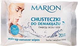 Fragrances, Perfumes, Cosmetics Makeup Remover Face, Eye & Neck Wipes, 20 pcs - Marion