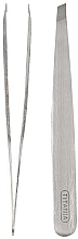 Slanted Tweezers, 9.5 cm, 1075/B - Titania — photo N2