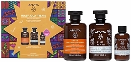 Fragrances, Perfumes, Cosmetics Set - Apivita Holly Jolly Treats Set (sh/gel/250ml + shmp/250ml + b/lot/75ml)