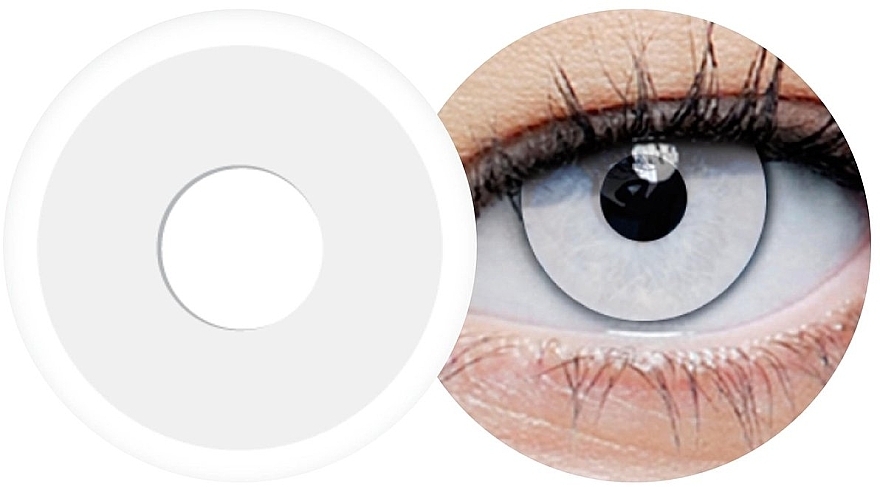 One-Day Colored Contact Lenses 'White Out', 2 pcs - Clearlab ClearColor 1-Day Phantom — photo N2