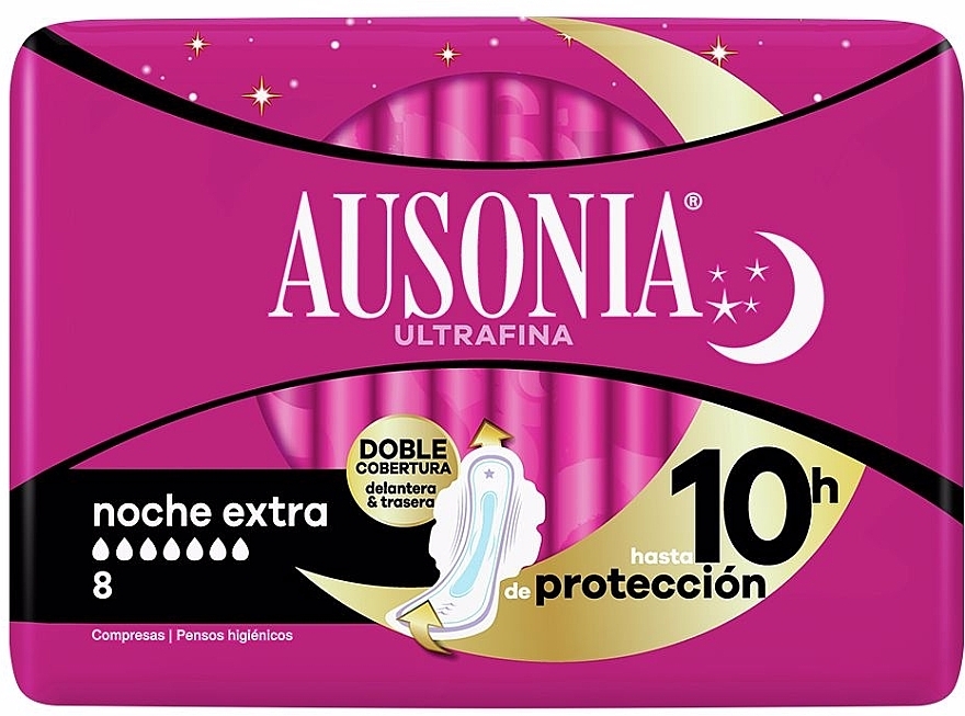 Night Sanitary Pads, 8 pcs - Ausonia Night Ultrafina — photo N1