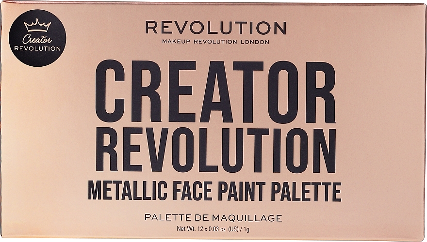 Metallic Face Paint Palette - Revolution Creator Revolution Metallic Face Paint Palette — photo N2