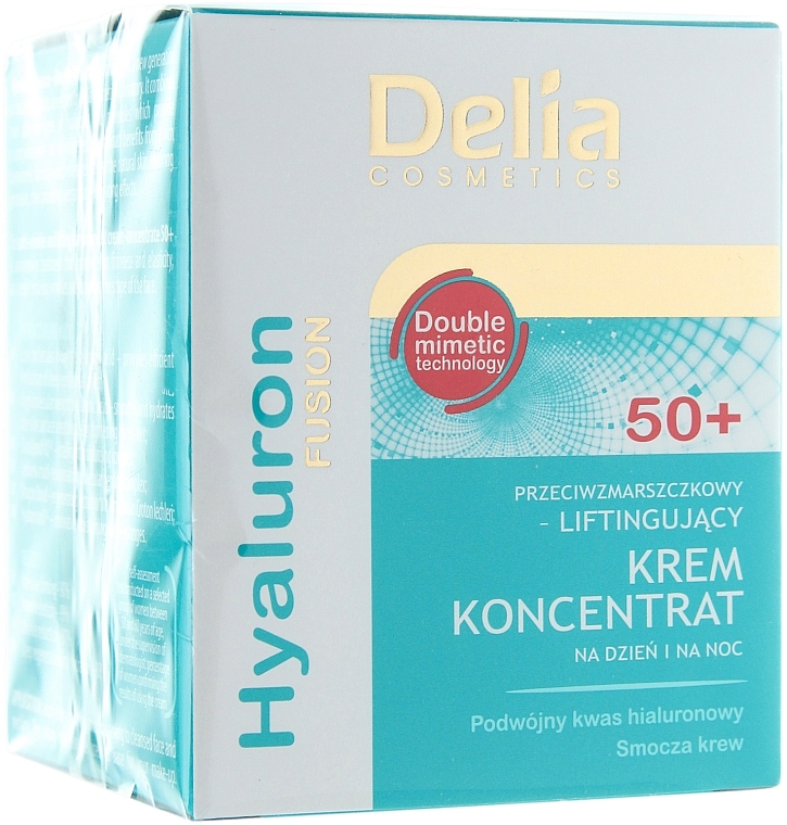 Lifting Cream Concentrate 50+ - Delia Hyaluron Fusion Anti-Wrinkle-Lifting Day and Night Cream Concentrate 50+ — photo N1