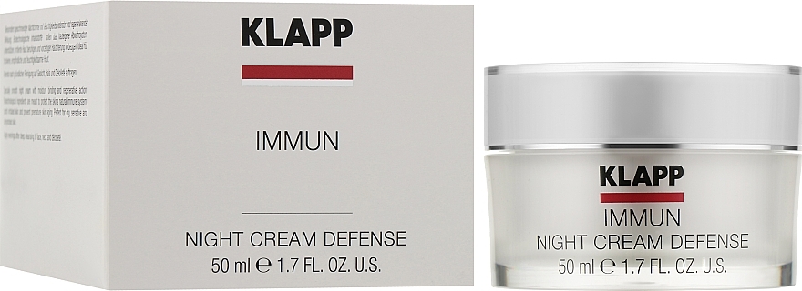 Intensive Night Care Cream - Klapp Immun Night Cream Defense — photo N2