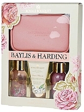 Fragrances, Perfumes, Cosmetics Shower Set - Baylis & Harding Royale Bouquet (sh/gel/100ml + sh/cr/100ml + b/cr/50ml + bag)