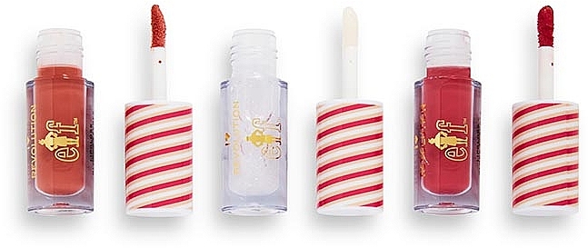 Lip Gloss Set - I Heart Revolution Lip Gloss Set Candy Cane Forest (lip/gloss3x2ml) — photo N3