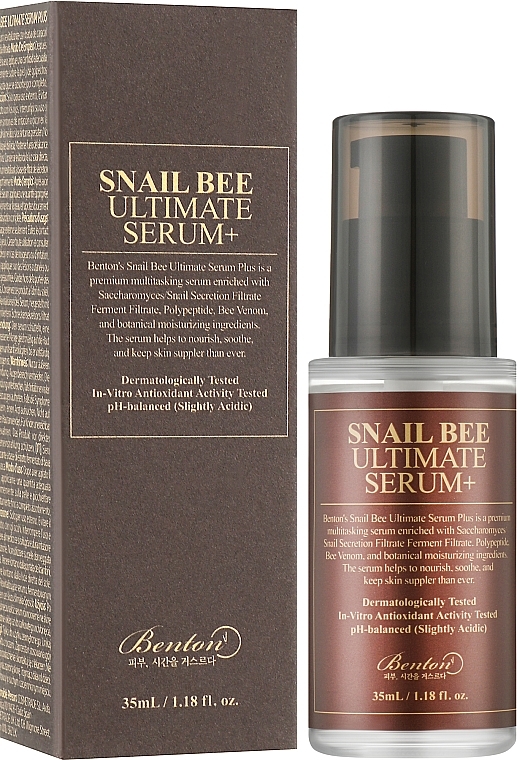 Concentrated Snail & Bee Venom Serum - Benton Snail Bee Ultimate Serum — photo N2