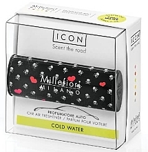 Fragrances, Perfumes, Cosmetics Car Air Freshener 'Hearts and Flowers. Cool Water' - Millefiori Milano Icon Cuori & Fiori Cool Water