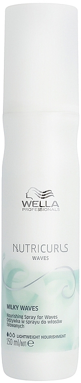 Nourishing Leave-In Milk Spray for Wav Hair - Wella Professionals Nutricurls Milky Waves Leave In Spray — photo N1