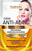 Fragrances, Perfumes, Cosmetics Face Mask - Floslek Anti-Aging Gold & Energy Mask