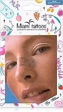 Colored Temporary Tattoo - Miami Tattoos Mur — photo N1
