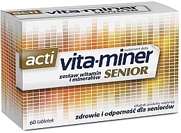 Fragrances, Perfumes, Cosmetics Dietary Supplement - Aflofarm Acti Vita-Miner Senior Suplement Diety
