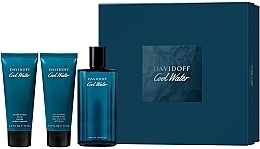 Fragrances, Perfumes, Cosmetics Davidoff Cool Water - Set (edt/125ml + sh/gel/75ml + ash/balm/75ml)