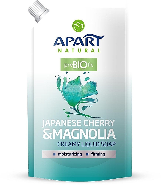 Liquid Cream Soap "Japanese Cherry and Magnolia" - Apart Natural Japanese Cherry & Magnolia Soap (doypack) — photo N1